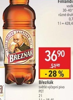 Pivo světlé výčepní 10° Březňák