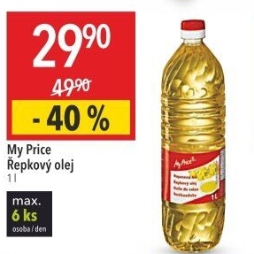 Řepkový olej My Price
