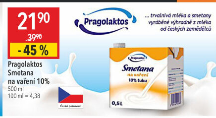 Smetana na vaření 10% Pragolaktos