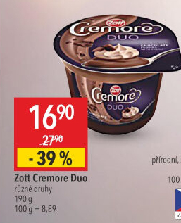 Dezert Cremore Duo Zott