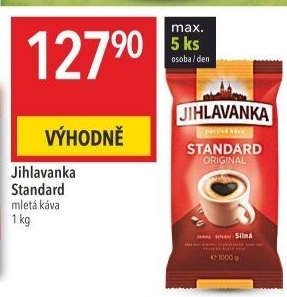Mletá káva Standard Jihlavanka