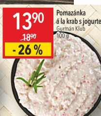 Pomazánka a la krab s jogurtem