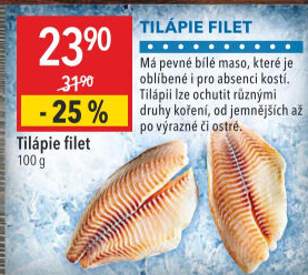 Tilápie filety