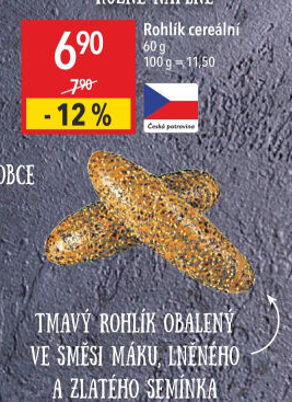 Cereální rohlík