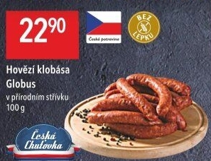 Hovězí klobása Globus