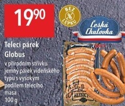 Párky s telecím masem Globus