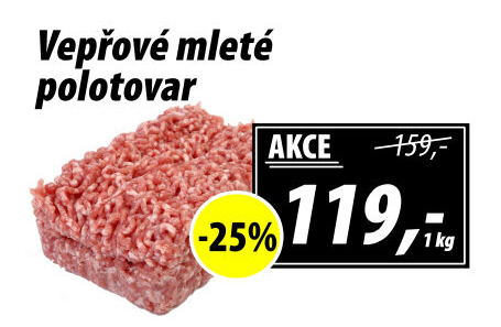 Maso mleté vepřové