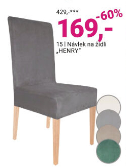 NÁVLEK NA ŽIDLE „HENRY“