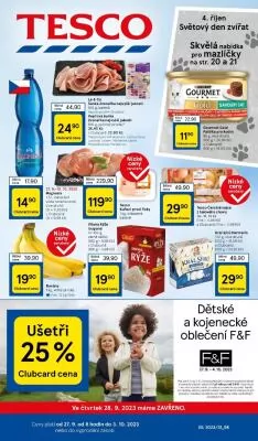 akční leták Tesco 27.9.2023-3.10.2023