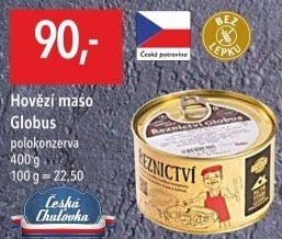 Hovězí maso Globus - konzerva