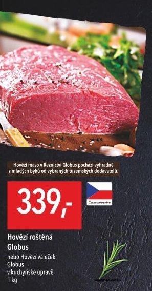 Hovězí roštěná Globus