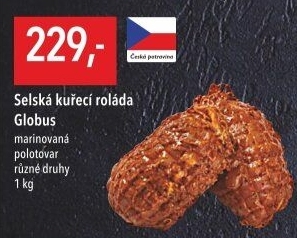 Selská kuřecí roláda plněná Globus