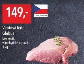 Vepřová kýta bez kosti Globus