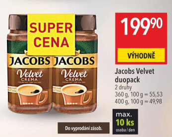 Instantní káva Jacobs Velvet
