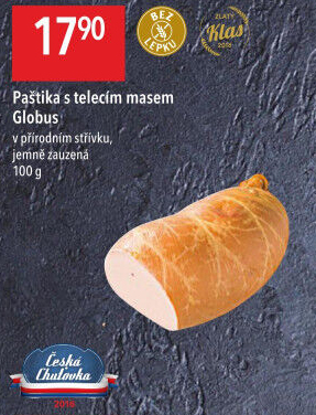 Paštika s telecím masem Játrovka Globus