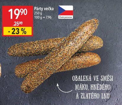 Pečivo Párty večka