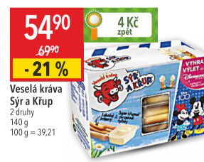 Sýr a křup Veselá kráva