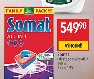 Tablety do myčky All in 1 Somat