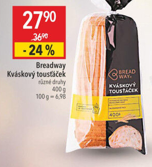 Toustový chléb kváskový Breadway