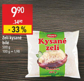 Zelí bílé kysané Andaco