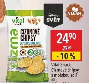 Cizrnové chipsy bez lepku Vital snack
