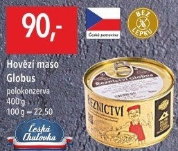 Hovězí maso Globus - konzerva