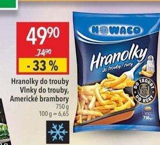 Hranolky mražené Nowaco