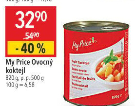 Kompot ovocný koktejl My Price