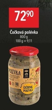 Polévka čočková Globus