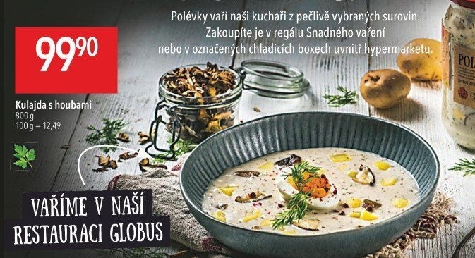 Polévka kulajda Globus