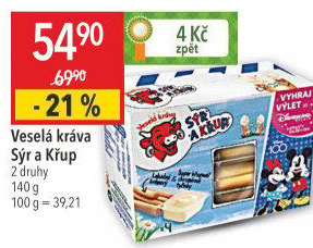 Sýr a křup Veselá kráva
