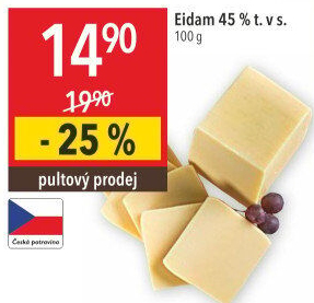 Sýr Eidam 45%
