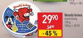 Sýr tavený Veselá kráva