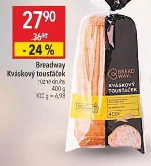 Toustový chléb kváskový Breadway