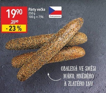 Pečivo Párty večka