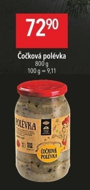 Polévka čočková Globus