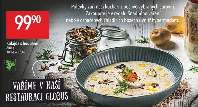 Polévka kulajda Globus