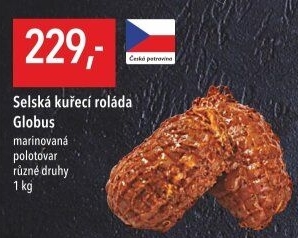 Selská kuřecí roláda plněná Globus