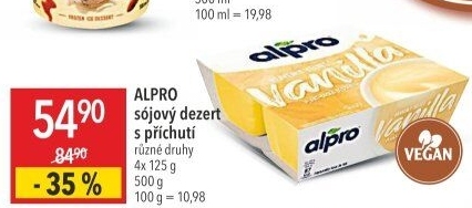 Sójový dezert Alpro Soya