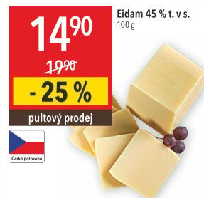 Sýr Eidam 45%