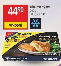 Sýr obalovaný mražený Nowaco