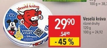 Sýr tavený Veselá kráva