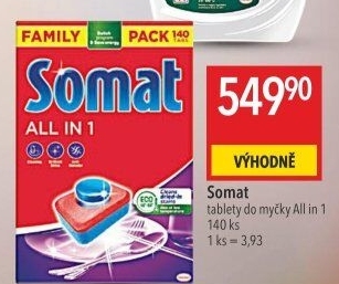 Tablety do myčky All in 1 Somat
