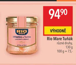 Tuňák filety v oleji Rio Mare