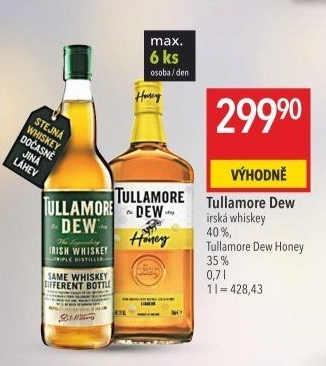 Whisky irská Tullamore Dew