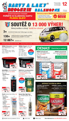 akční leták Barvy a laky drogerie 26.9.2023-15.10.2023