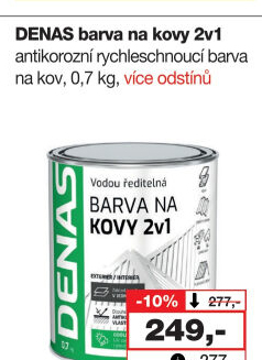 Barva na kov 2v1 Denas