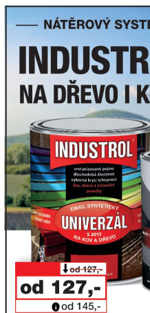 Nátěr na kov a dřevo Univerzál Industrol