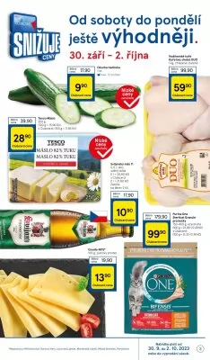 akční leták Tesco 27.9.2023-3.10.2023