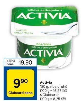 Bílý jogurt Activia Danone